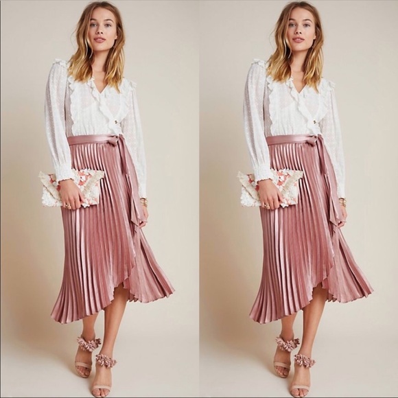 Anthropologie Maeve Paulina skirt size 10 pleated - Picture 2 of 7